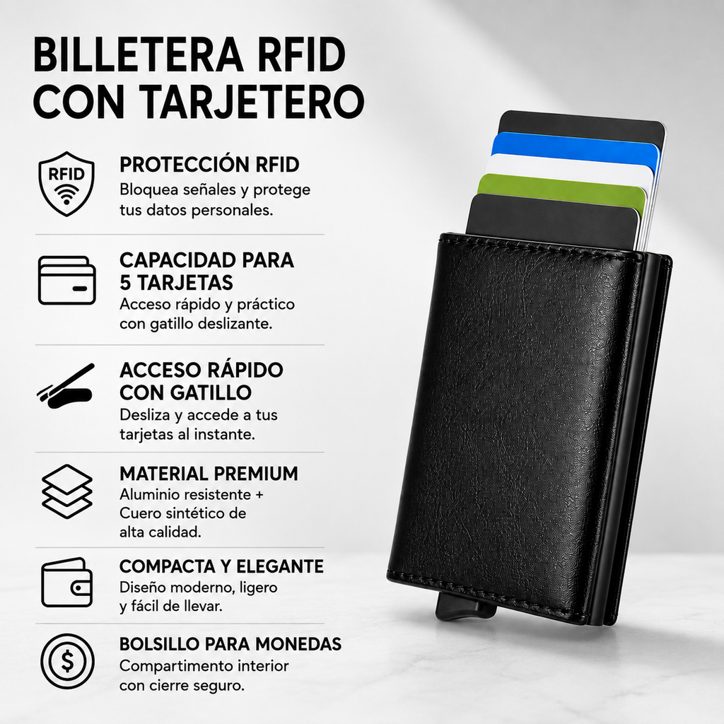 Billetera RFID Tarjetera