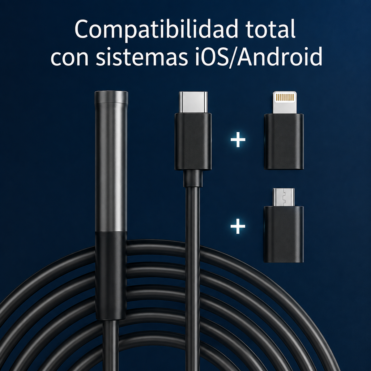 Cámara Endoscópica 5mts para Android & iOS