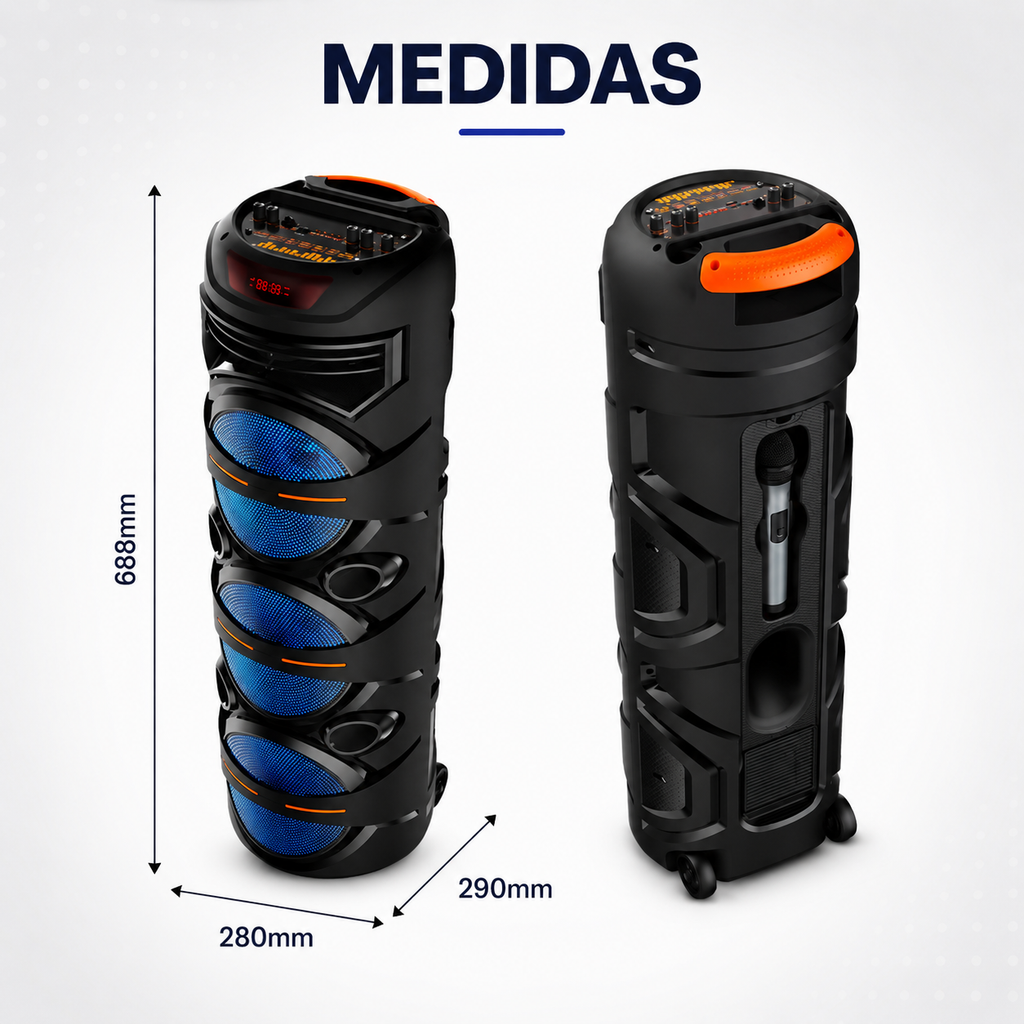 Parlante 360º inalámbrico Karaoke