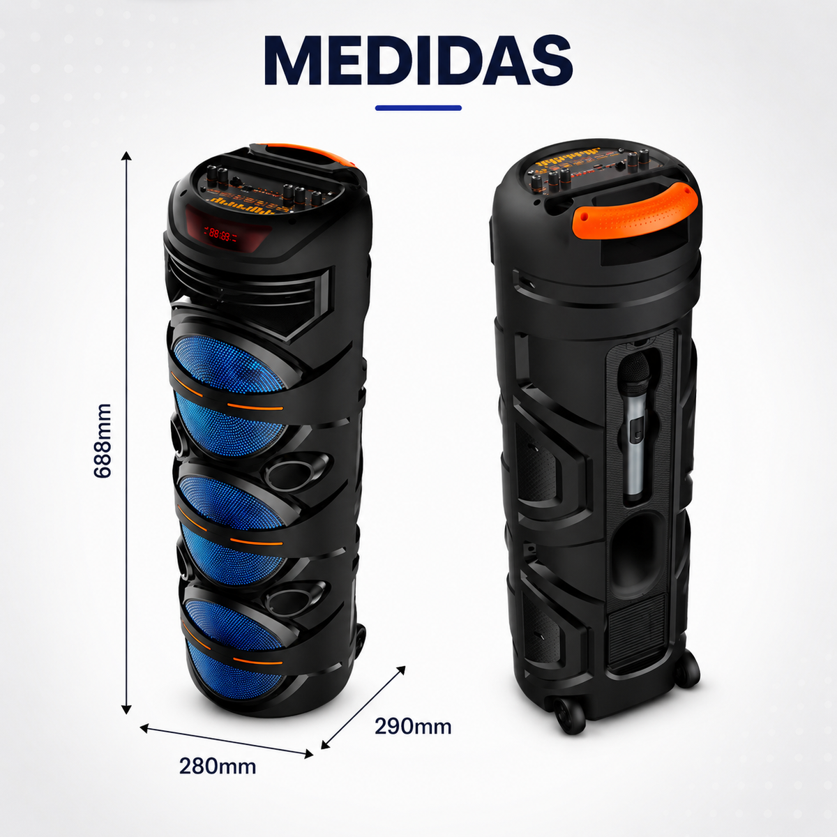Parlante 360º inalámbrico Karaoke