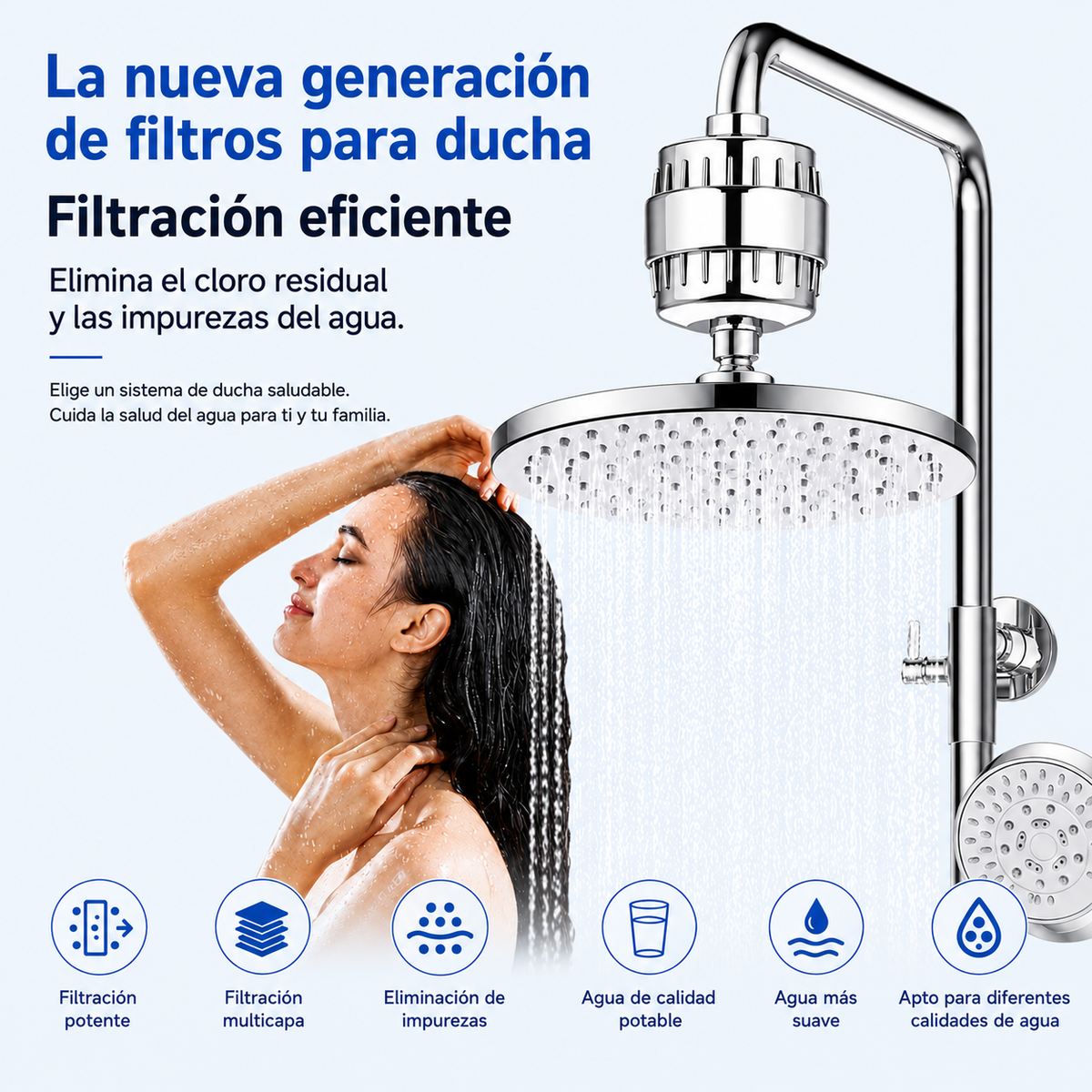 Purificador de Agua para Ducha
