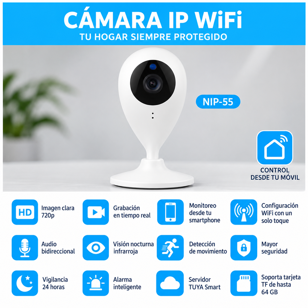 Cámara IP WiFi Inalámbrica