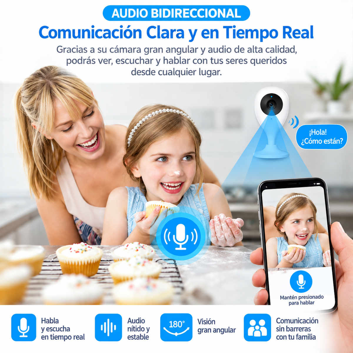 Cámara IP WiFi Inalámbrica